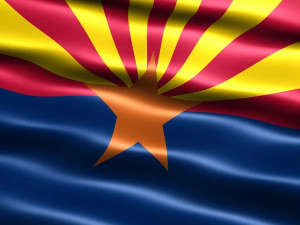 Flaga stanu arizona — Zdjęcie stockowe