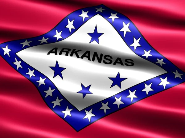 Флаг штата Арканзас — стоковое фото
