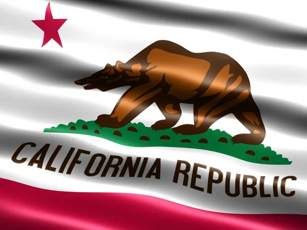 Flagge des Bundesstaates Kalifornien — Stockfoto