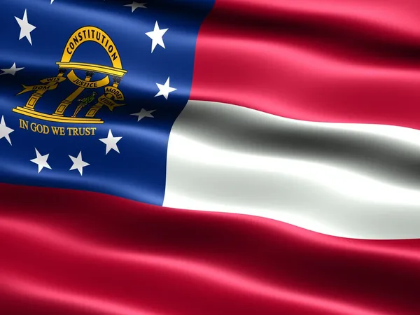 Bandeira do Estado da Geórgia — Fotografia de Stock