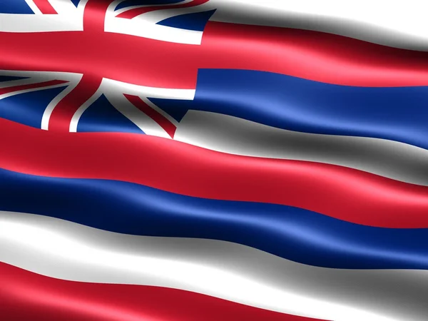 Flaga stanu Hawaje — Zdjęcie stockowe