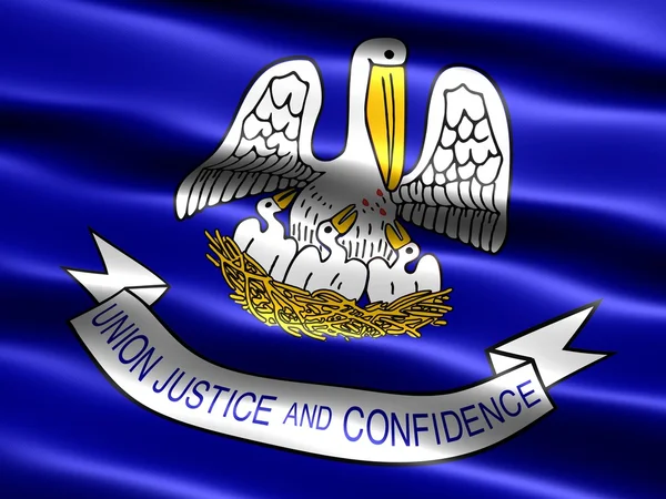 Флаг штата Луизиана — стоковое фото