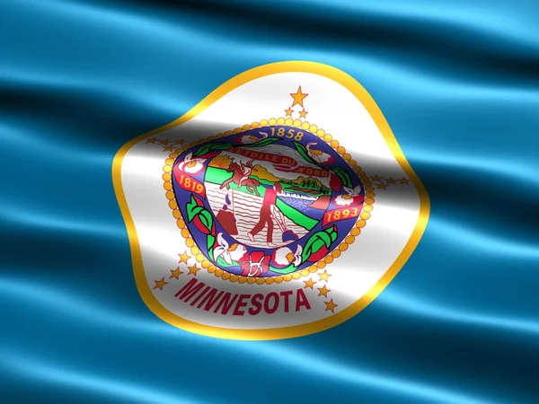 Bandeira do estado de Minnesota — Fotografia de Stock