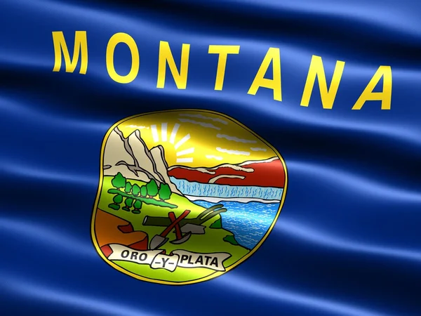 Флаг штата Монтана — стоковое фото