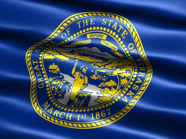 ネブラスカ州の州の旗 — ストック写真