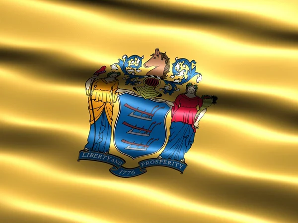 Прапор штату Нью-Джерсі — стокове фото