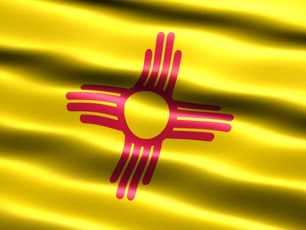 Прапор штату Нью-Мексико — стокове фото