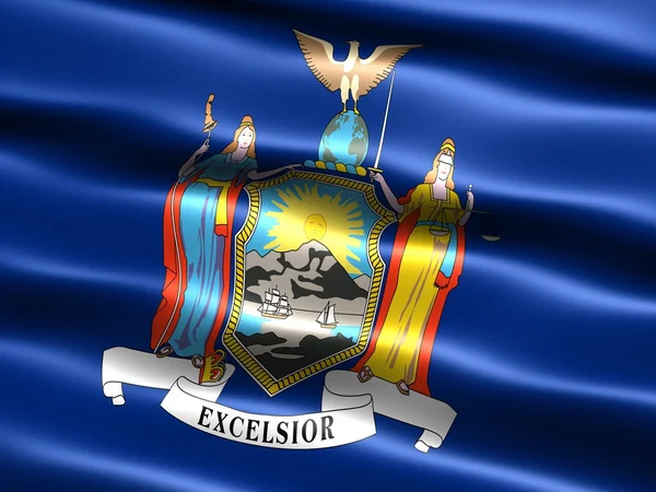 Флаг штата Нью-Йорк — стоковое фото