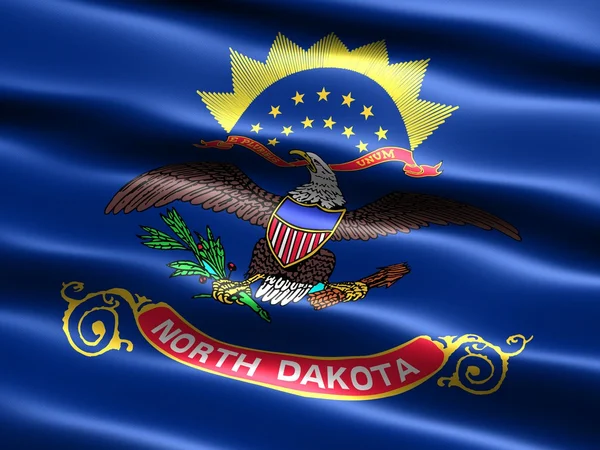 Bandera del estado de Dakota del Norte — Foto de Stock