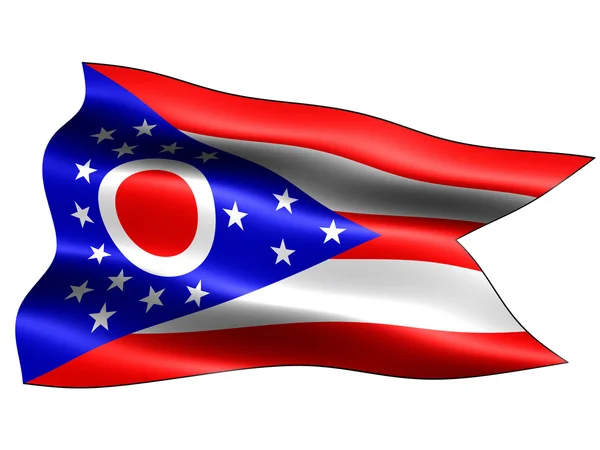 Flagga delstaten ohio — Stockfoto