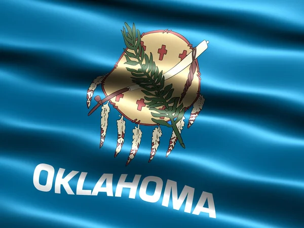 Vlag van de staat oklahoma — Stockfoto