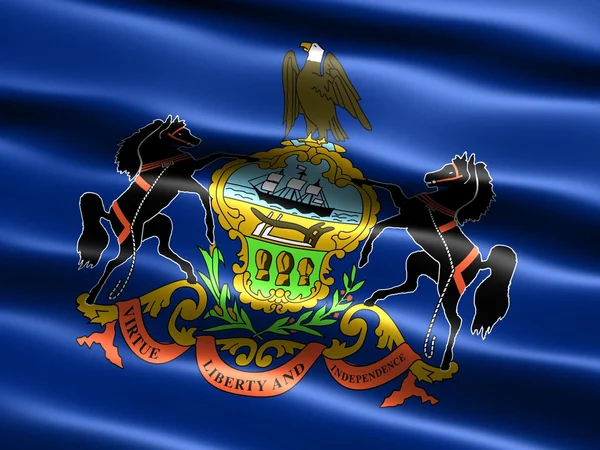 Флаг штата Пенсильвания — стоковое фото