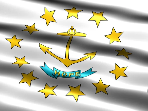 Rhode Island Eyalet bayrağı — Stok fotoğraf