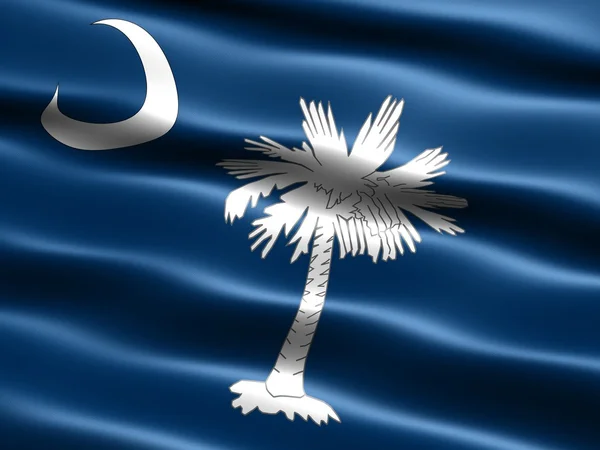 Flaggan av delstaten south carolina — Stockfoto