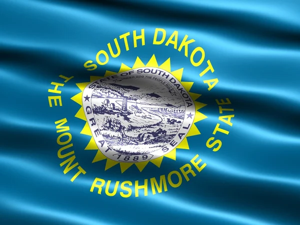 Flaggan av delstaten south dakota — Stockfoto
