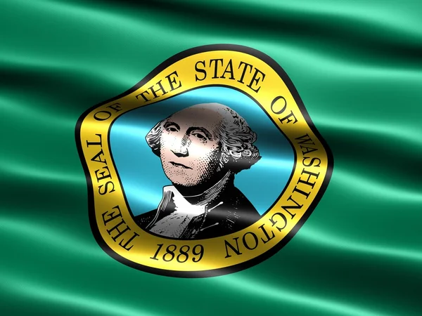 Washington eyaleti bayrağı — Stok fotoğraf
