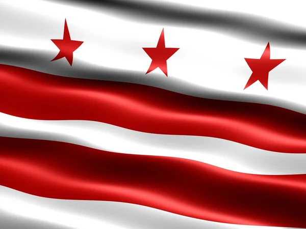Прапор Вашингтон округ Колумбія. — стокове фото