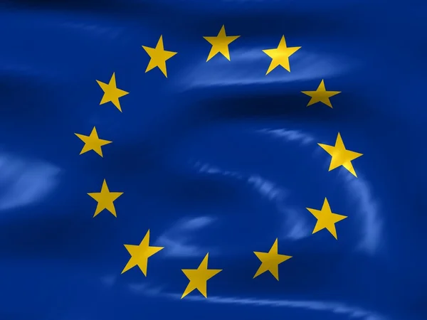 欧州連合の旗は — ストック写真