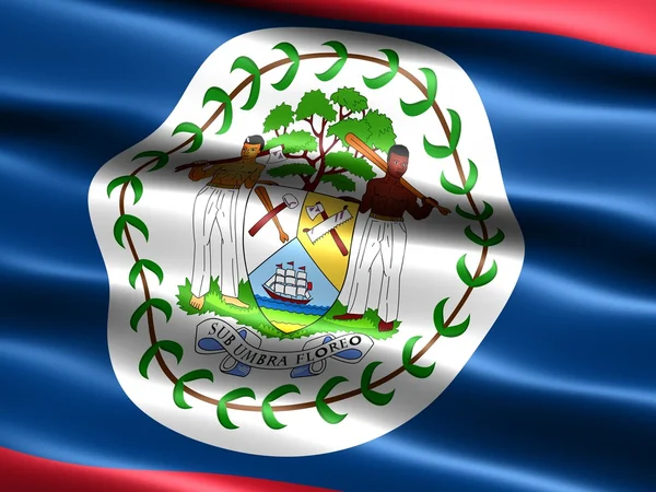 Bandiera del Belize — Foto Stock