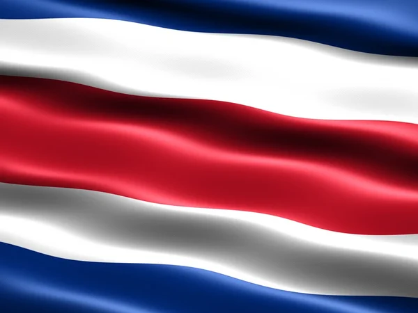 Bandeira da República da Costa Rica — Fotografia de Stock