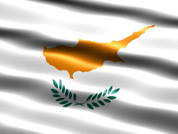 Kıbrıs Cumhuriyeti bayrağı — Stok fotoğraf