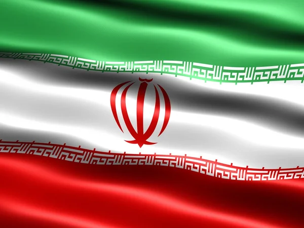 伊朗伊斯兰共和国的旗帜 — 图库照片