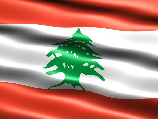 Flag of the Republic of Lebanon — Stock Photo, Image