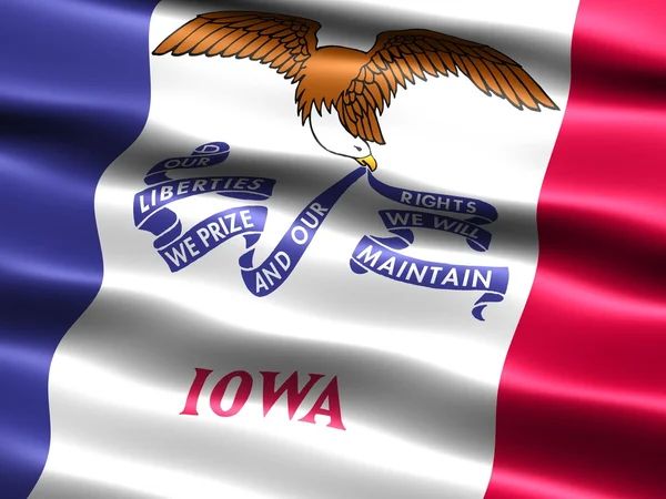 Flagga staten iowa Stockbild