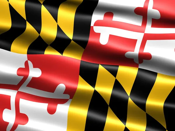 Flagge des Bundesstaates Maryland lizenzfreie Stockfotos