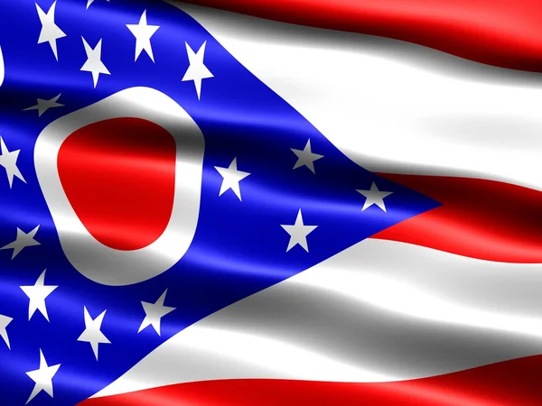 俄亥俄州的旗子 图库图片