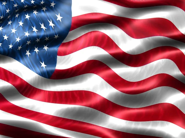 Flagge der Vereinigten Staaten von Amerika Stockbild
