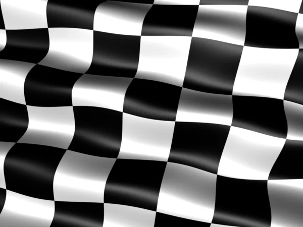 Flagge am Ende des Rennens lizenzfreie Stockbilder