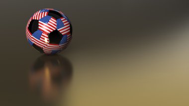 ABD futbol topu altın metal