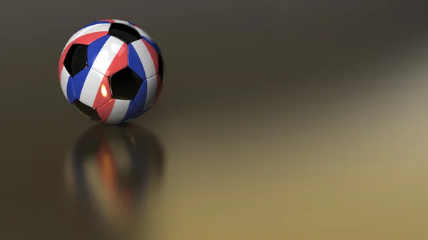 Francia pallone da calcio su metallo dorato — Foto Stock