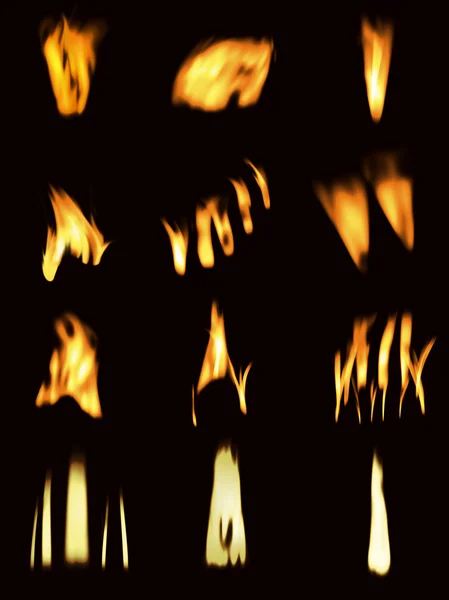 Flames de fuego —  Fotos de Stock