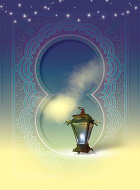 Illustration with Egyptian Lantern clipart