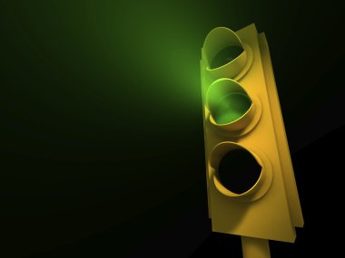 Traffic Light - green light clipart