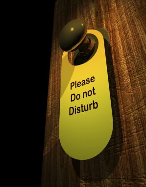 Please don't disturb clipart