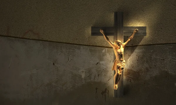 İsa üzerinde çapraz — Stok fotoğraf