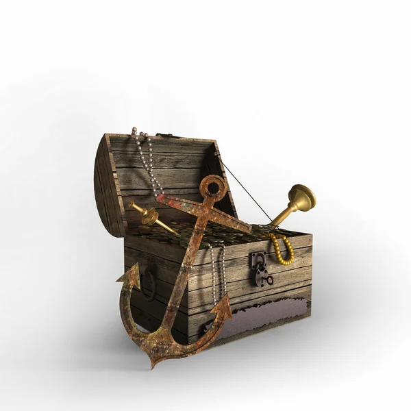 Old treasure chest — Stock Photo, Image