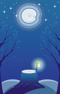 FireFly in Moonlight clipart