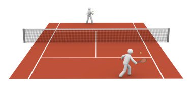 Tennis match clipart