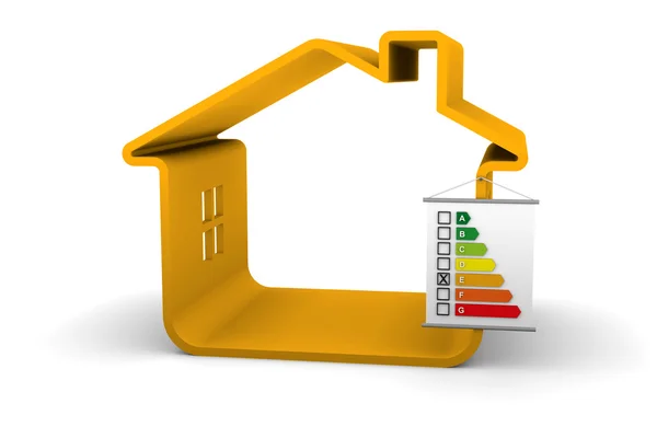 Energieeffizienz von Gebäuden e — Stockfoto