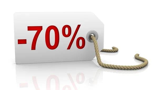 Seventy percent discount — Stock Photo, Image