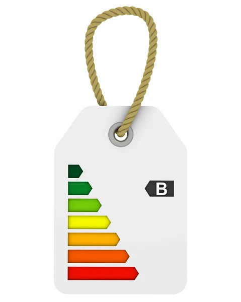 Clase B etiqueta de rendimiento energético — Foto de Stock