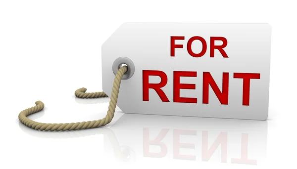 For rent tag in right position — Stock Photo, Image