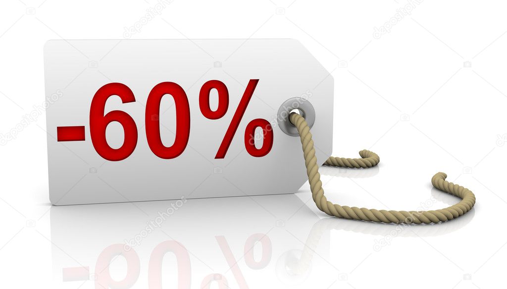 Sixty percent discount