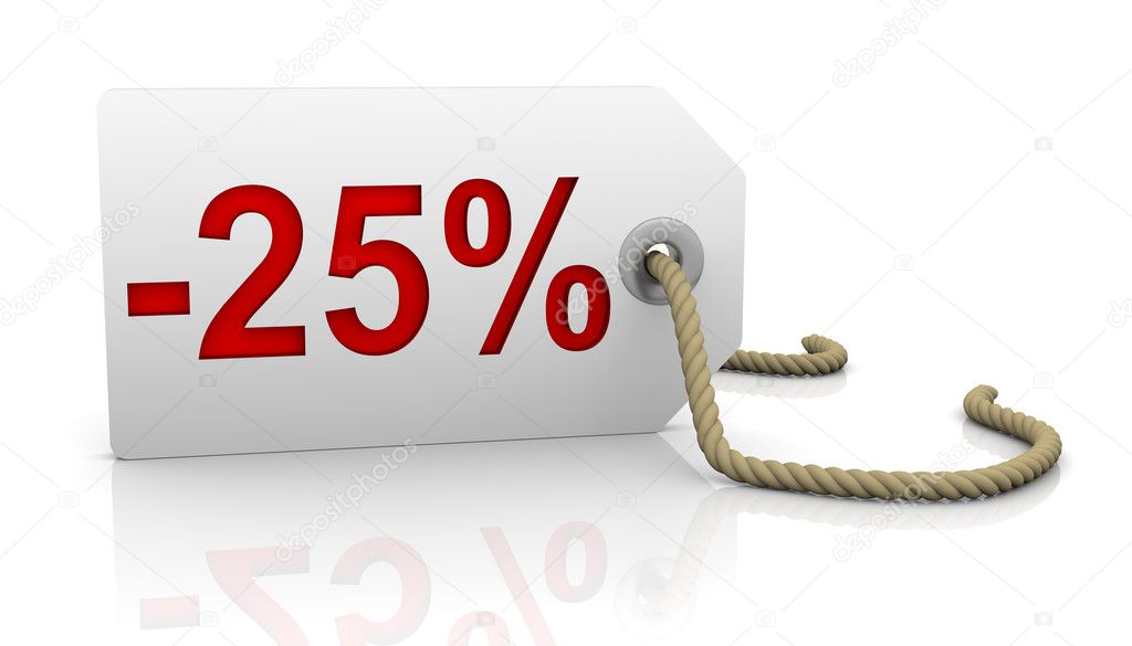 Twenty five percent discount