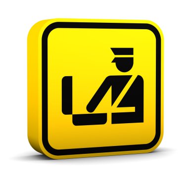 Square Customs Sign clipart