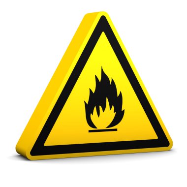 Flammable Sign clipart